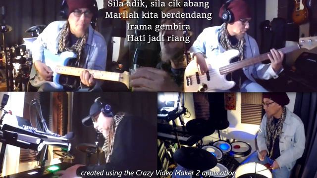 Bunyi Gitar COVER by UNNAMED (Fender Vintera 50s Mod, Fender Fretless Bass, Rolands JUNO, V DRUMS) смотреть онлайн