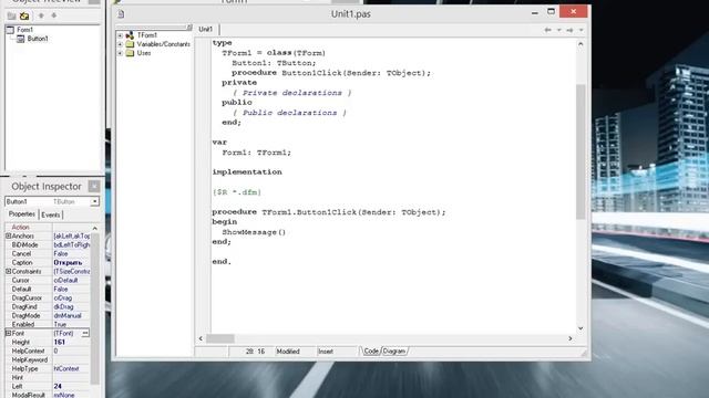 Delphi 7 [Урок #2] - Пишем Простую Программу "Hello World" смотреть онлайн