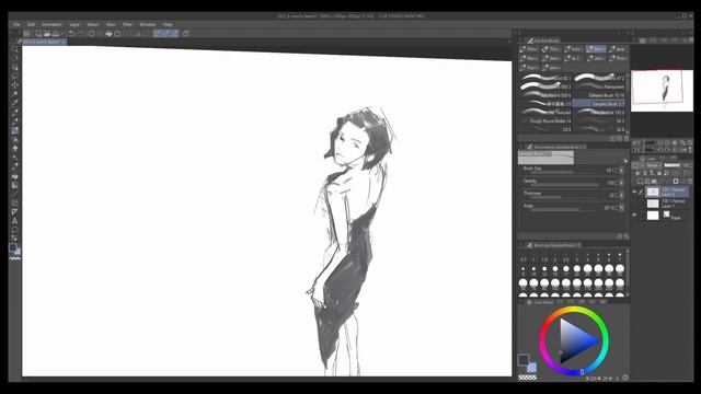 Gesture Sketch Daily: Day 65 // POSES + NEW SKETCHING BRUSH смотреть онлайн