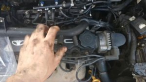 Замена трубы помпы, саксофн Шевролет Авео т200