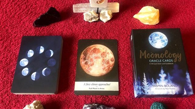 Moonology Oracle Deck Full Moon In Aries ♈️ guide book audio description смотреть онлайн