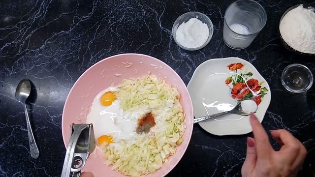 Готовим капустные оладьи на кефире!!!! смотреть онлайн