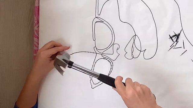 DIY: Картина в стиле Стринг арт. Как сделать картину из гвоздей и нитей. Картина своими руками. смотреть онлайн