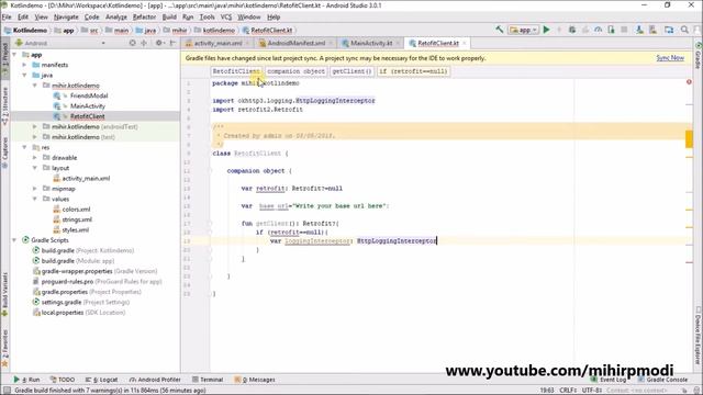 #68 Kotlin Android Tutorial | Recyclerview with pagination using Retrofit 2 смотреть онлайн