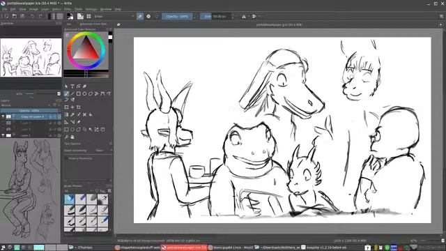 Let's Draw: A Desktop Wallpaper Featuring A Variety of OCs (Part 1) смотреть онлайн