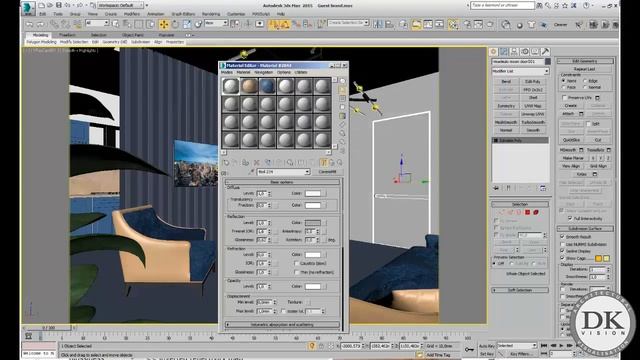 3D визуализация интерьера гостиной! От технического задания - до дизайн проекта. смотреть онлайн