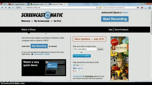 Как просто записать видео с экрана монитора смотреть онлайн