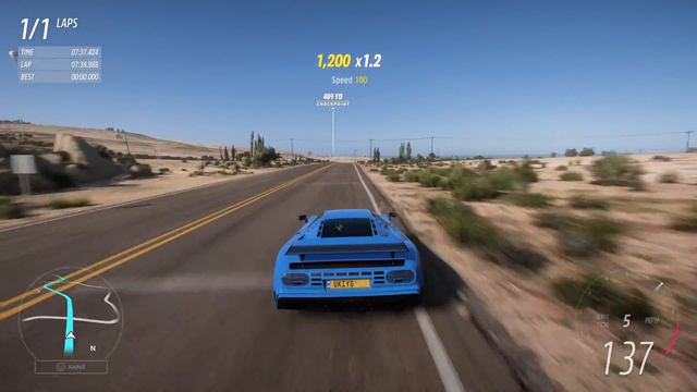Bugatti EB110 Super Sport Goliath Race 4k 60 fps Forza Horizon 5 смотреть онлайн