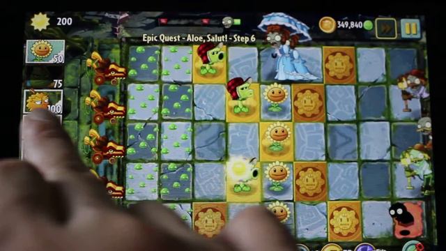 Plants vs Zombies 2 - Epic Quest: Aloe, Salut! Step 6 смотреть онлайн