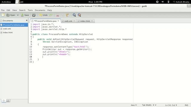 Reading Form Data using Servlet смотреть онлайн