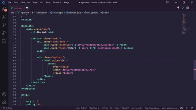 Build a QUIZ app using Vue JS | Easy Tutorial смотреть онлайн