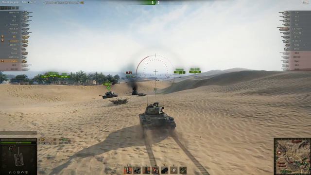 M24 Chaffee, Песчаная река, Стандартный бой смотреть онлайн