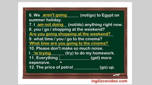 İngilizce Dersi - Present Continuous Tense (Exercises) смотреть онлайн