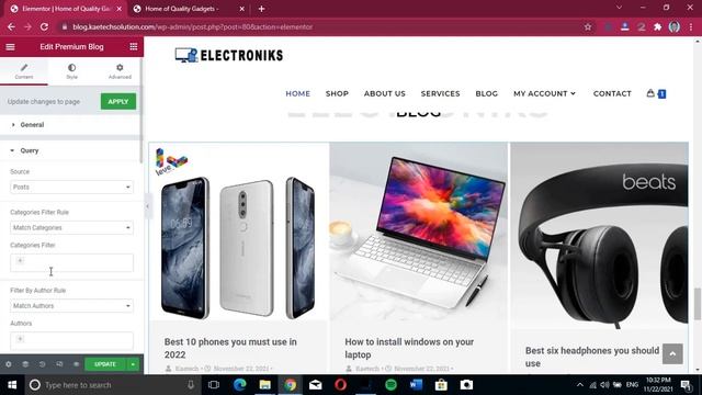 How to show blog post on WordPress homepage using Elementor смотреть онлайн