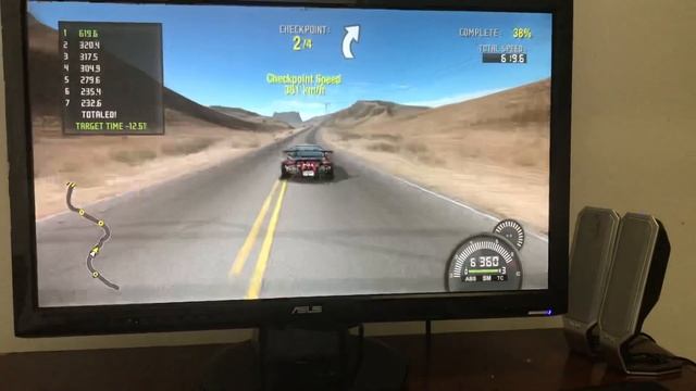 Need For Speed Pro Street Demo Mazda RX7 714bhp Speed Race Black Barracuda Xbox 360 Controller