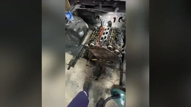 Хундай Дженезис разбор пожара 2 день. смотреть онлайн