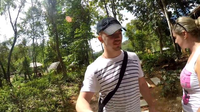 Прогулка на слонах в Тайланде, остров Пхукет. Скала обезьян. Водопад в джунглях смотреть онлайн