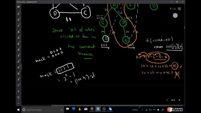 Travelling Salesman Problem using Dynamic Programming - Easiest Approach with Code смотреть онлайн