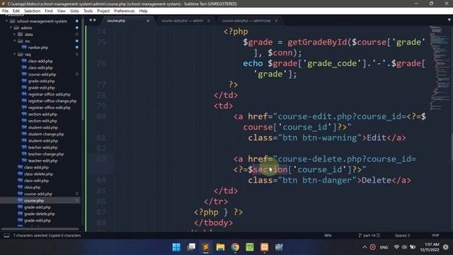 How to Make School Management System Using PHP & MYSQL database Part 15 смотреть онлайн