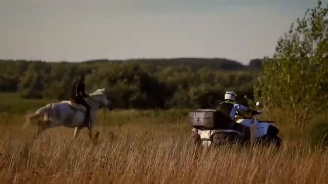 Соревнование коня и квадроцикла. смотреть онлайн