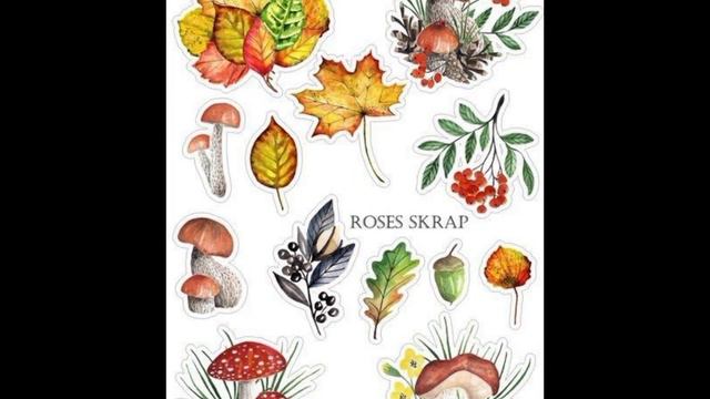 идеи для осенних наклеек 🍁 смотреть онлайн