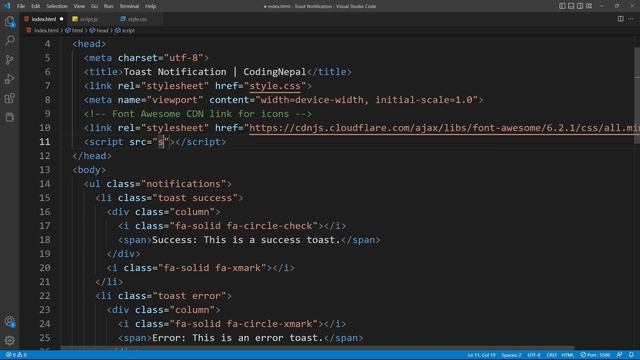 Create A Toast Notification in HTML CSS & JavaScript Toast Notification in JavaScript смотреть онлайн