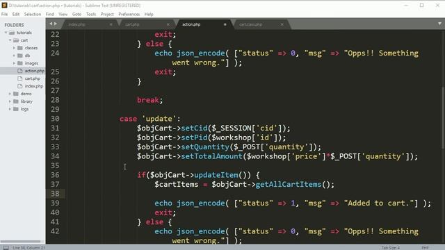 Ecommerce website project in php and mysql: Update cart items part 5 смотреть онлайн