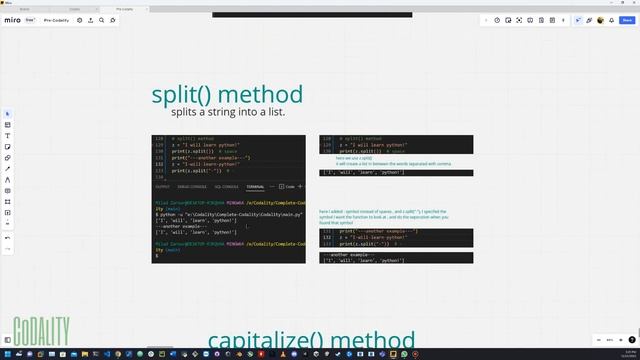 6 - String Methods (e.g. lower upper split capitaize replace) смотреть онлайн