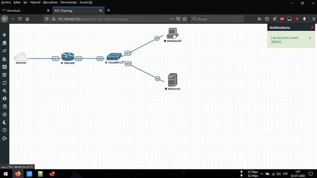 Instalación EVE NG en VMware + Creación e instalación de laboratorio MikroTik + Cisco + Windows смотреть онлайн