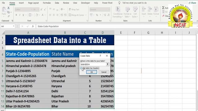 How To Convert Excel SpreadSheet Data into a Table смотреть онлайн
