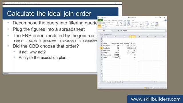 How to Tune Oracle SQL Joins - Getting the Join Order Right смотреть онлайн