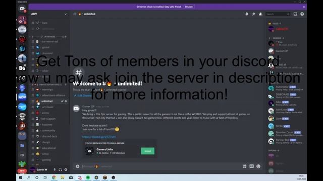 ??How to gain Thousands of discord Members!??? смотреть онлайн