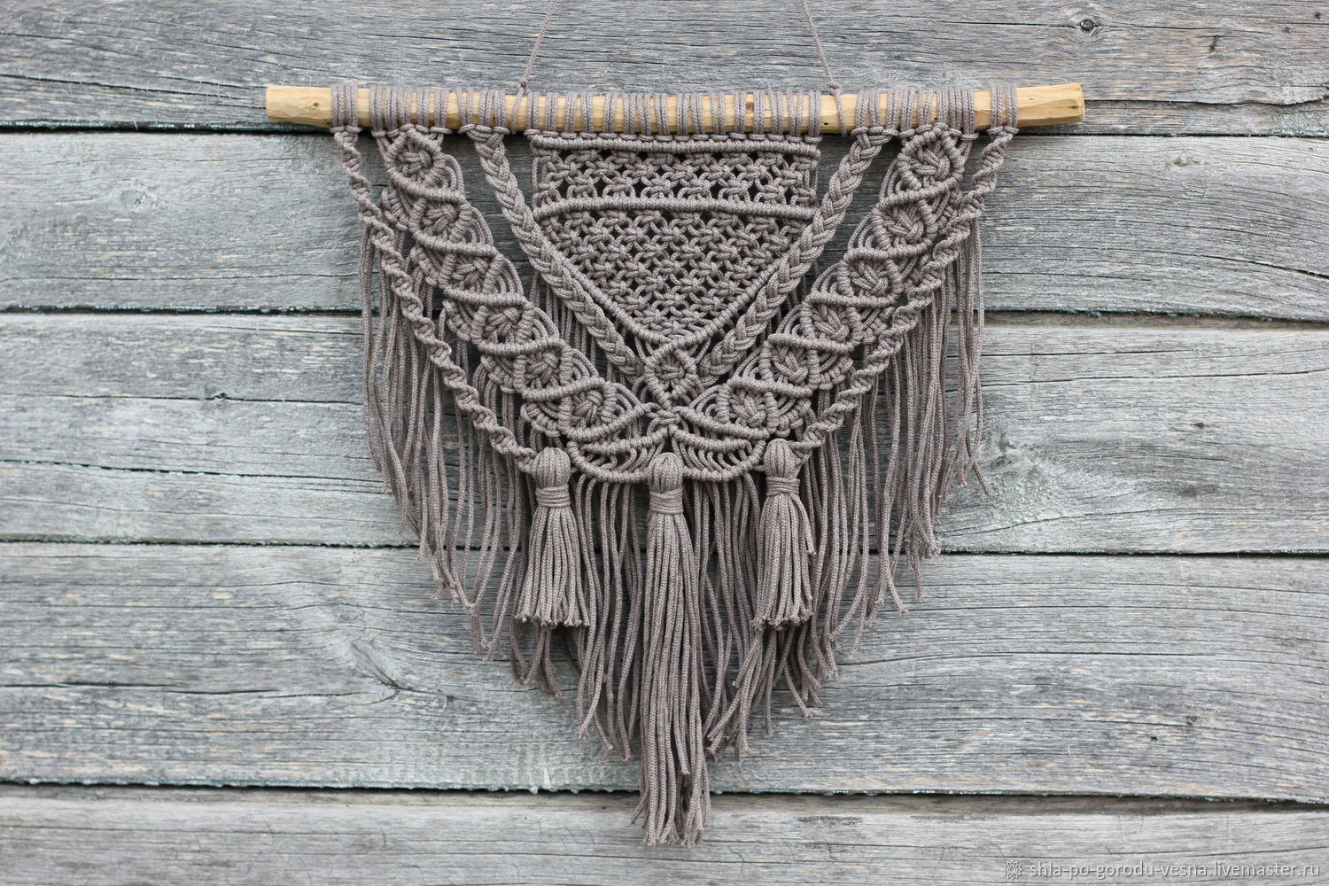 Учимся вместе с BOOKлей. Панно в технике макраме.mp4 смотреть онлайн