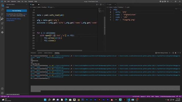 handle data with yaml file python смотреть онлайн