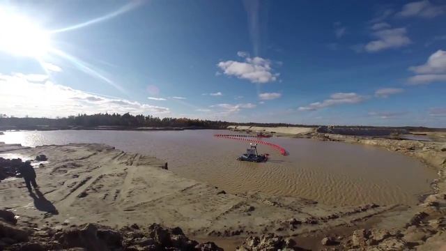 Мини земснаряд на базе погружного насоса Dragflow смотреть онлайн