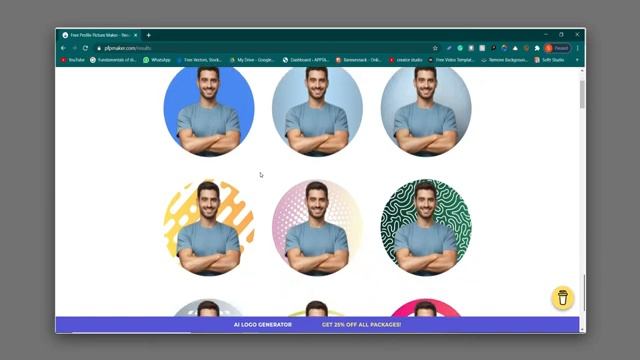 How To Make Social Media Profile Picture In Seconds || PFP MAKER || Designtool || смотреть онлайн