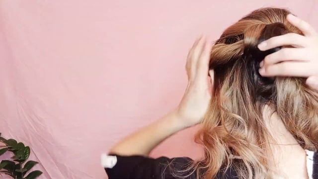 ПРИЧЕСКА- САМОЙ СЕБЕ! Әдемі кешкі шаш үлгісі! смотреть онлайн