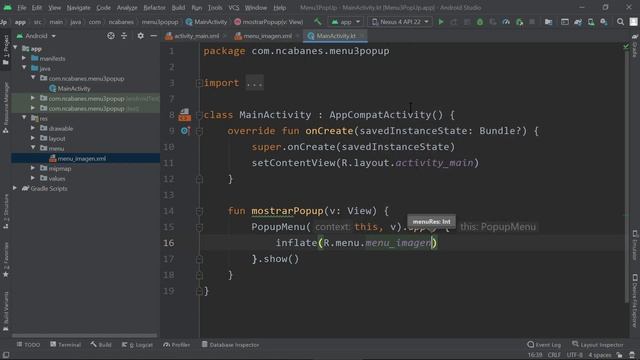 Intro a Android + Kotlin 046 - Menús emergentes смотреть онлайн