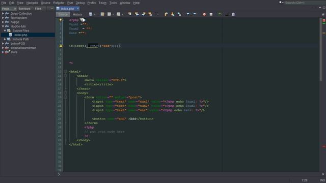 Adding Two Numbers Using PhP and HTML5 смотреть онлайн