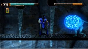 Mortal Kombat Mythologies Sub-Zero для (PS1) - Сражается с Водного Бога