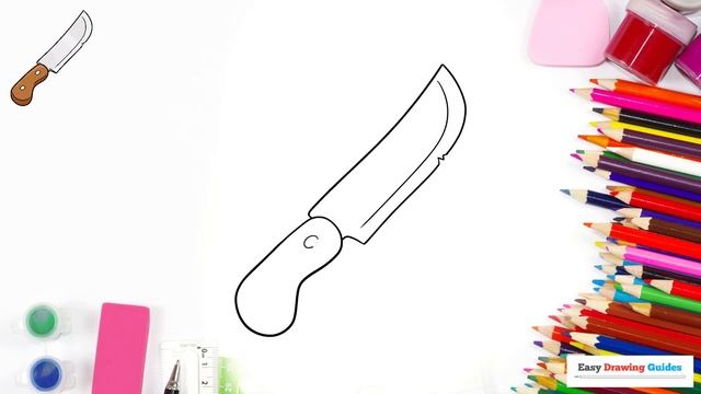 How to Draw a Cartoon Knife: Easy Step by Step Drawing Tutorial for Beginners смотреть онлайн