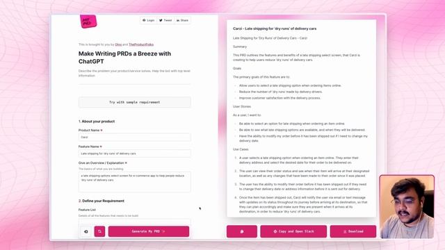 WriteMyPrd.com | Make Writing PRDs a Breeze with GPT3 смотреть онлайн