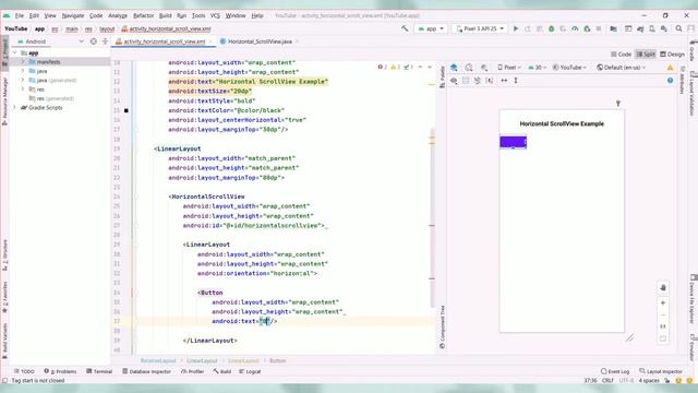 How To Create Horizontal ScrollView In Android Studio | Treasure Of Android | Tulsi Prajapati смотреть онлайн