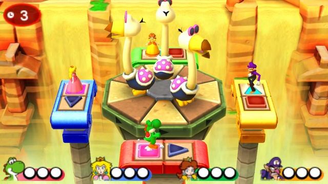Mario Party Star Rush - Mini Games - Yoshi vs Waluigi l Peach vs Daisy (Very Hard) смотреть онлайн