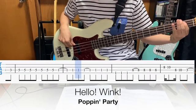【TABあり】Hello! Wink! /Poppin' Party ベースで弾いてみた【FULL】 смотреть онлайн