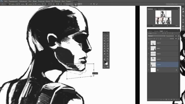 Рисование персонажа "Индейская женщина". Часть1. Wacom смотреть онлайн