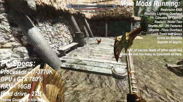 Skyrim - ShadowPlay Test - RealVision ENB - 2K Textures - Ultra Realistic Graphics смотреть онлайн