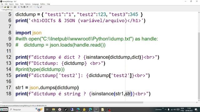 Python - Py007 - Dicionários - Objetos Dict e JSON - Conversões смотреть онлайн