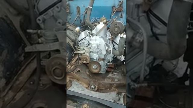 Установка нового двигателя на газ 53(с консервации). смотреть онлайн