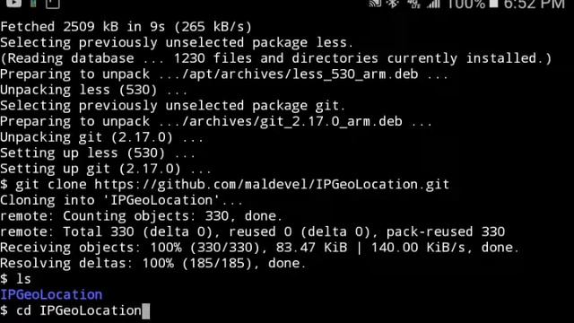 {Termux} TUTORIAL- IPGeoLocation